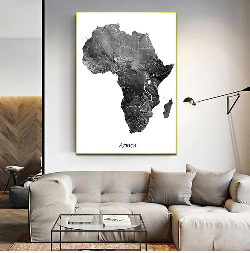 Mapa de África, carteles e imp - Star Map Poster reseña y precio