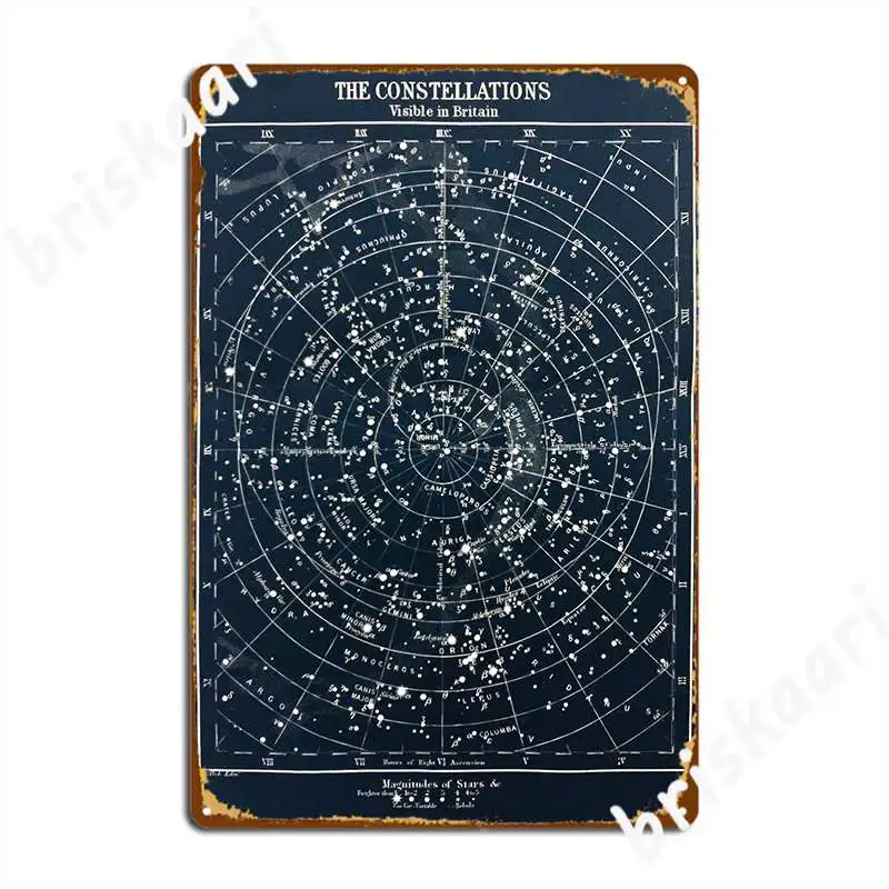 Póster Vintage de mapa de cons - Star Map Poster reseña y precio