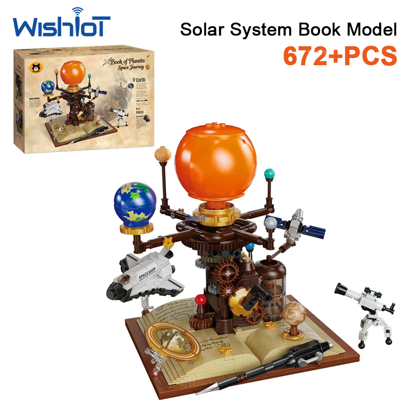 672 Piezas de Bloques de Const - Solar System Orrery reseña y precio