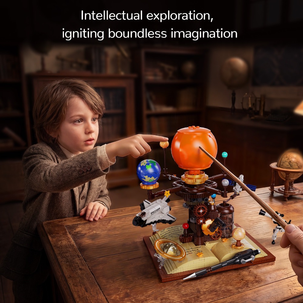 672 Piezas de Bloques de Const - Solar System Orrery reseña y precio