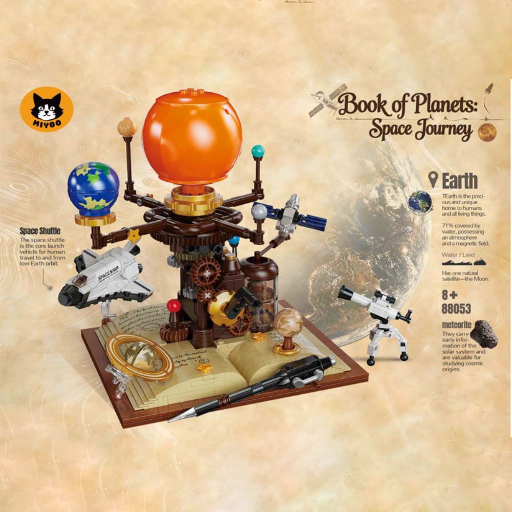 672 Piezas de Bloques de Const - Solar System Orrery reseña y precio