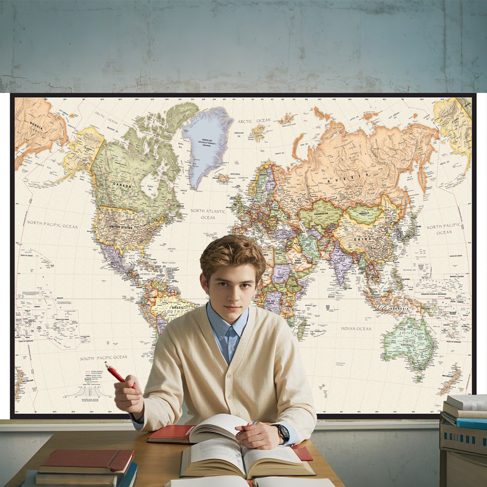 Póster de mapa del mundo Vinta - Star Map Poster reseña y precio