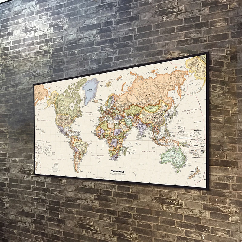 Póster de mapa del mundo Vinta - Star Map Poster reseña y precio