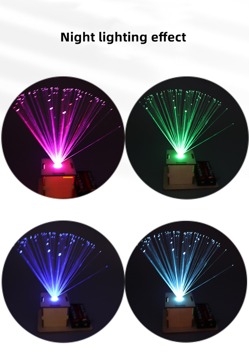 DIY Color fibra óptica luz STE - Science Project reseña y precio